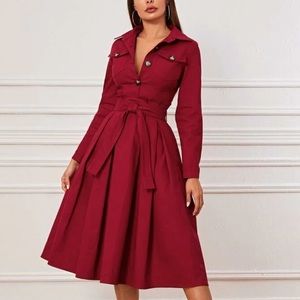 Beautiful Red Jean Dress